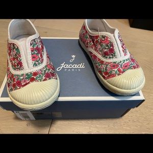 Pink Floral shoes by Jacadi